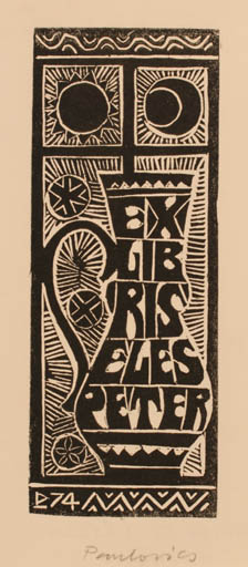 Exlibris by ? Unbekannt from Unknown for Eles Peter - 