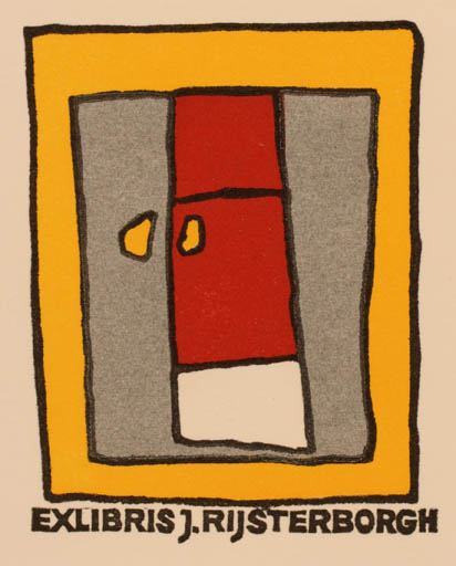 Exlibris by Cees Andriessen from Netherland for Jan Rijsterborgh - Abstract 