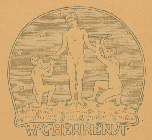 Exlibris by ? Unbekannt from Unknown for W. C. Behrendt - Group Jugend Nude 