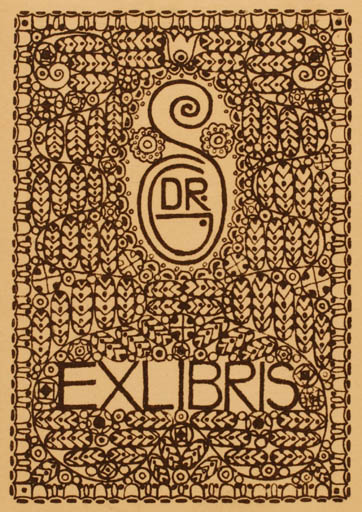 Exlibris by ? Unbekannt from Unknown for ? S. Dr. G. - Ornament 