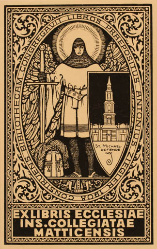 Exlibris by ? Unbekannt from Unknown for ? Ins. Collegiate Matticensis - Knight 
