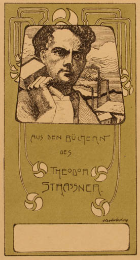 Exlibris by ? Unbekannt from Unknown for Theodor Strassner - Working Jugend 