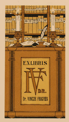 Exlibris by ? Unbekannt from Unknown for Dr. Vincze Frigyes - Book Jugend 